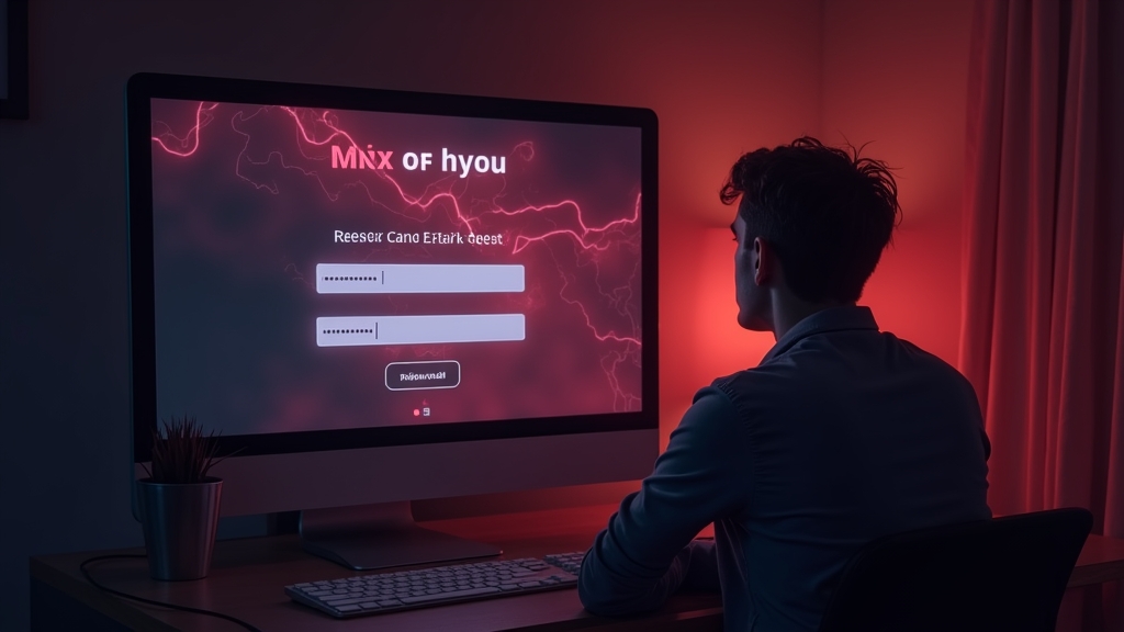 Spieler sieht einen Login-Fehler auf einem Casino-Bildschirm