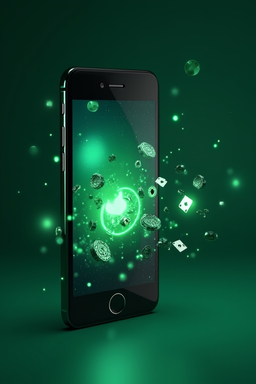 Smartphone with Millioner Casino app